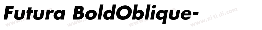 Futura BoldOblique字体转换